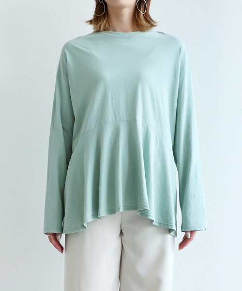 reca（レカ）の「ウエスト切替え フレアカットソー（Tシャツ/カットソー・レディース・ホワイト/ピンク/ブルー系その他/ミント・FREE）」の10枚目の写真