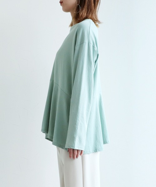 reca（レカ）の「ウエスト切替え フレアカットソー（Tシャツ/カットソー・レディース・ホワイト/ピンク/ブルー系その他/ミント・FREE）」の11枚目の写真