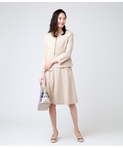 美品 NEW YORKER ストライプ スカートスーツ セットアップ 15号 ニューヨーカー スカートスーツ 美品 NEW YORKER ストライプ スカート