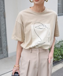 Marient | アートプリントTシャツ/TEE(Tシャツ/カットソー)