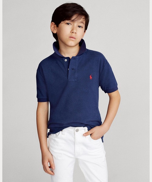 コットン メッシュ ポロシャツ