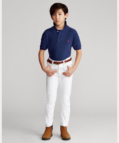 POLO RALPH LAUREN CHILDRENSWEAR(ポロ ラルフ ローレン チルドレンズウェア)の「コットン メッシュ ポロシャツ(ポロシャツ・キッズ・ブルー・SMALL/MEDIUM/LARGE/XL)」の6枚目の写真