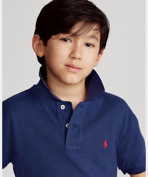 POLO RALPH LAUREN CHILDRENSWEAR(ポロ ラルフ ローレン チルドレンズウェア)の「コットン メッシュ ポロシャツ(ポロシャツ・キッズ・ブルー・SMALL/MEDIUM/LARGE/XL)」の8枚目の写真