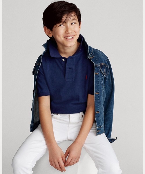 POLO RALPH LAUREN CHILDRENSWEAR(ポロ ラルフ ローレン チルドレンズウェア)の「コットン メッシュ ポロシャツ(ポロシャツ・キッズ・ブルー・SMALL/MEDIUM/LARGE/XL)」の9枚目の写真
