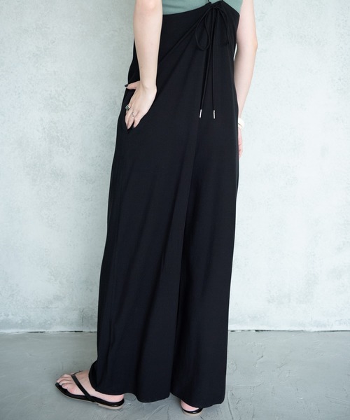 Aunt Marie's（アントマリーズ）の「キャミソールオールインワン(紐調節可能)【AUNT MARIE'S】（つなぎ/オールインワン・レディース・イエロー/ブラウン/ブラック・FREE）」の8枚目の写真