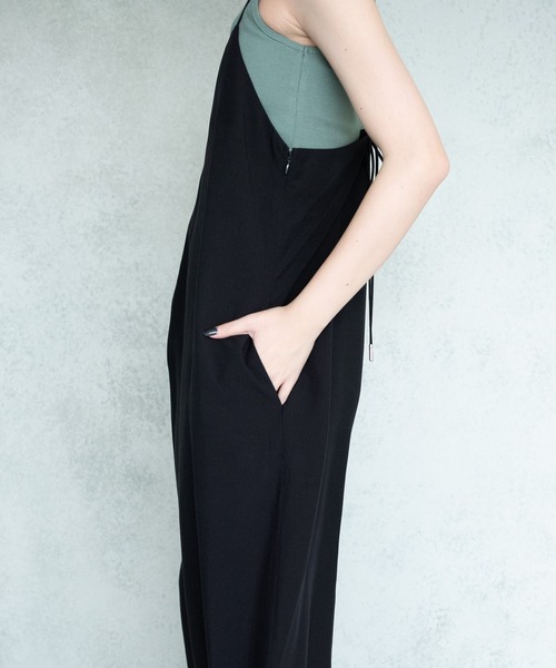 Aunt Marie's（アントマリーズ）の「キャミソールオールインワン(紐調節可能)【AUNT MARIE'S】（つなぎ/オールインワン・レディース・イエロー/ブラウン/ブラック・FREE）」の9枚目の写真