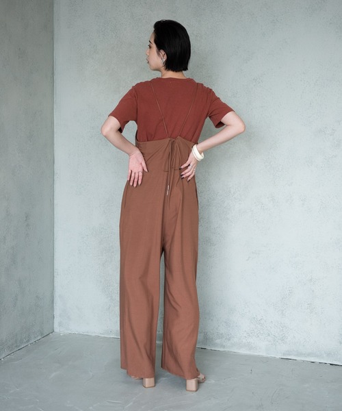 Aunt Marie's（アントマリーズ）の「キャミソールオールインワン(紐調節可能)【AUNT MARIE'S】（つなぎ/オールインワン・レディース・イエロー/ブラウン/ブラック・FREE）」の20枚目の写真