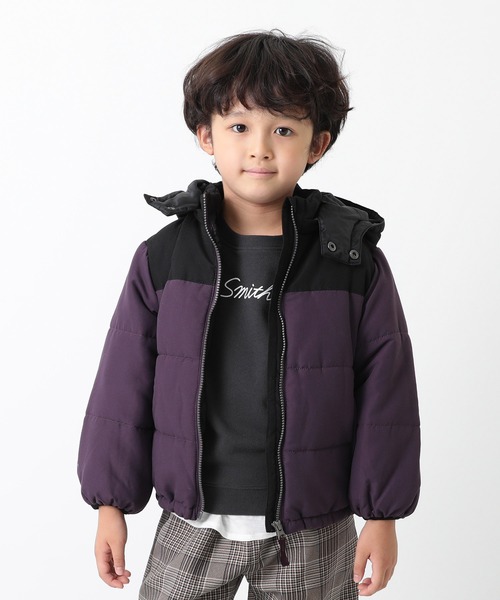 devirock（デビロック）の「中綿ジャケット（ダウンジャケット/コート・キッズ・イエロー系その他/ブルー系その他/ブラウン系その他2/ブラック/ベージュ系その他/ブラウン系その他/パープル系その他/レッド系その他/キャメル/モカ・130cm/160cm/110cm/80ｃｍ/90cm/150cm/120cm/140cm/100cm）」の7枚目の写真