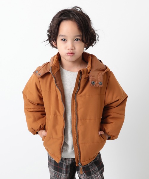 devirock（デビロック）の「中綿ジャケット（ダウンジャケット/コート・キッズ・イエロー系その他/ブルー系その他/ブラウン系その他2/ブラック/ベージュ系その他/ブラウン系その他/パープル系その他/レッド系その他/キャメル/モカ・130cm/160cm/110cm/80ｃｍ/90cm/150cm/120cm/140cm/100cm）」の8枚目の写真