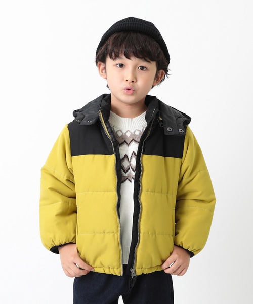 devirock（デビロック）の「中綿ジャケット（ダウンジャケット/コート・キッズ・イエロー系その他/ブルー系その他/ブラウン系その他2/ブラック/ベージュ系その他/ブラウン系その他/パープル系その他/レッド系その他/キャメル/モカ・130cm/160cm/110cm/80ｃｍ/90cm/150cm/120cm/140cm/100cm）」の9枚目の写真