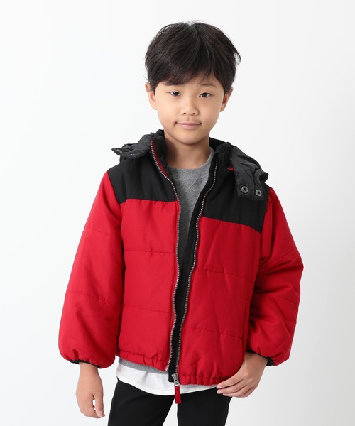 devirock（デビロック）の「中綿ジャケット（ダウンジャケット/コート・キッズ・イエロー系その他/ブルー系その他/ブラウン系その他2/ブラック/ベージュ系その他/ブラウン系その他/パープル系その他/レッド系その他/キャメル/モカ・130cm/160cm/110cm/80ｃｍ/90cm/150cm/120cm/140cm/100cm）」の10枚目の写真