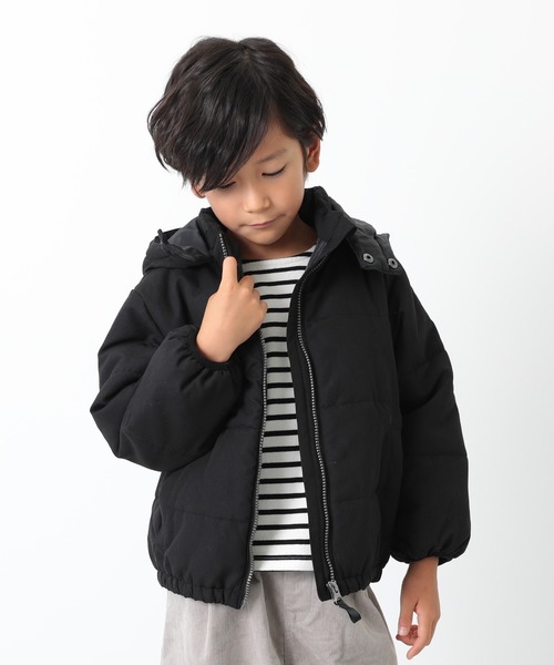 devirock（デビロック）の「中綿ジャケット（ダウンジャケット/コート・キッズ・イエロー系その他/ブルー系その他/ブラウン系その他2/ブラック/ベージュ系その他/ブラウン系その他/パープル系その他/レッド系その他/キャメル/モカ・130cm/160cm/110cm/80ｃｍ/90cm/150cm/120cm/140cm/100cm）」の2枚目の写真