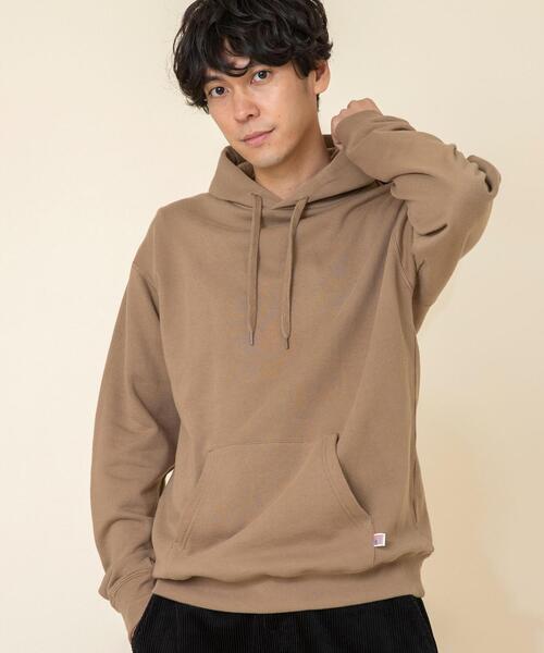 coen(コーエン)の「USAコットンスウェットパーカー(一部WEB限定カラー)#(パーカー・メンズ・ナチュラル/ターコイズブルー/ケリー/その他2/ホワイト/ダークブラウン/ブラック/ライトピンク/ダークグレー/ベージュ/ネイビー/その他1/その他3・X-LARGE/LARGE/MEDIUM/SMALL)」の5枚目の写真