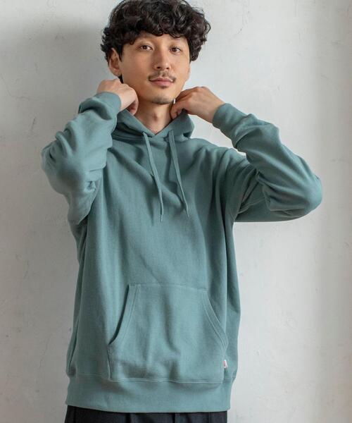coen(コーエン)の「USAコットンスウェットパーカー(一部WEB限定カラー)#(パーカー・メンズ・ナチュラル/ターコイズブルー/ケリー/その他2/ホワイト/ダークブラウン/ブラック/ライトピンク/ダークグレー/ベージュ/ネイビー/その他1/その他3・X-LARGE/LARGE/MEDIUM/SMALL)」の9枚目の写真