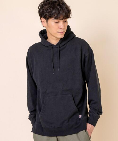 coen(コーエン)の「USAコットンスウェットパーカー(一部WEB限定カラー)#(パーカー・メンズ・ナチュラル/ターコイズブルー/ケリー/その他2/ホワイト/ダークブラウン/ブラック/ライトピンク/ダークグレー/ベージュ/ネイビー/その他1/その他3・X-LARGE/LARGE/MEDIUM/SMALL)」の2枚目の写真