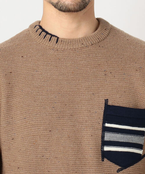 GLOSTER（グロスター）の「ハンドステッチ プルオーバーニット（ニット/セーター・メンズ・グレー/ネイビー/ブラウン・SMALL/LARGE/MEDIUM/X-LARGE）」の16枚目の写真