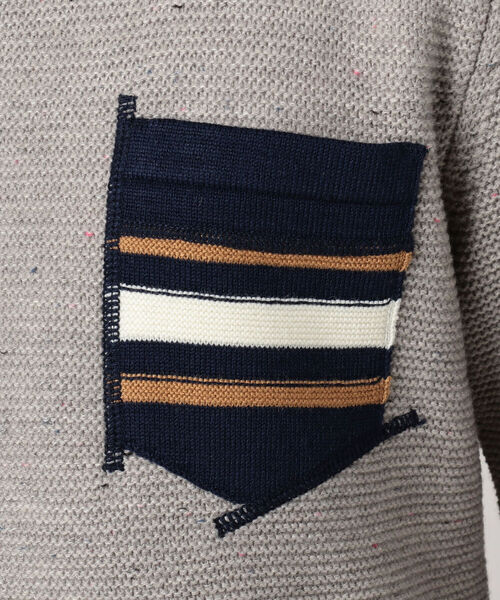 GLOSTER（グロスター）の「ハンドステッチ プルオーバーニット（ニット/セーター・メンズ・グレー/ネイビー/ブラウン・SMALL/LARGE/MEDIUM/X-LARGE）」の8枚目の写真