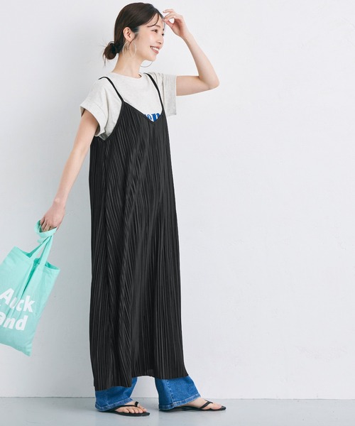 coca(coca)(コカ)の「プリーツキャミワンピース(ワンピース・レディース・ブラック/カーキ/ベージュ/オレンジ/ブラウン/グリーン・ONE SIZE)」の17枚目の写真