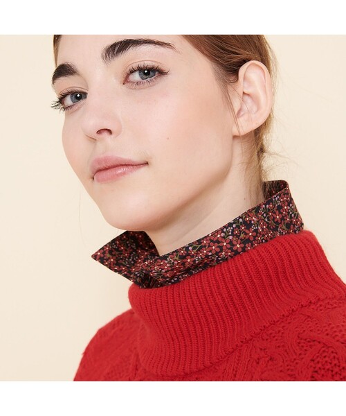 AIGLE(エーグル)の「NOFER(ニット/セーター・レディース・ホワイト/レッド・S/M/L)」の6枚目の写真