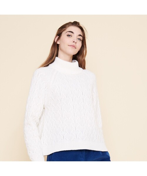 AIGLE(エーグル)の「NOFER(ニット/セーター・レディース・ホワイト/レッド・S/M/L)」の7枚目の写真