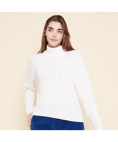 AIGLE(エーグル)の「NOFER(ニット/セーター・レディース・ホワイト/レッド・S/M/L)」の8枚目の写真