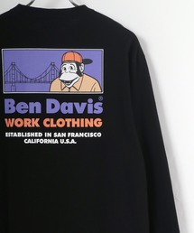 BEN DAVIS（ベンデイビス）の「BEN DAVIS/ベンデイビス バックプリント イラスト ブリッジゴリラ ロングスリーブTシャツ（Tシャツ/カットソー・メンズ）」