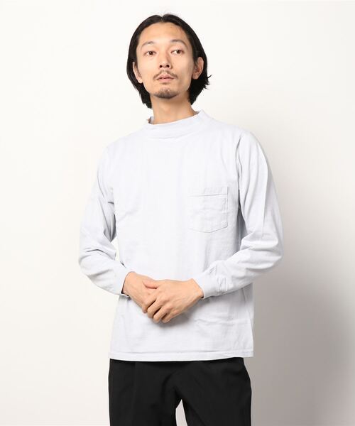 Goodwear(Since1983)(グッドウェア)の「【MADE IN USA】L/S MOCK NECK POCKET T /ロングスリーブモックネックポケットT(Tシャツ/カットソー・メンズ・ナチュラル/オレンジ系その他/チャコールグレー/ブラック/ブラウン系その他/ブルー系その他/杢グレー/グレイッシュベージュ/グリーン系その他/ブラック系その他/ボルドー/ネイビー/ダークオリーブ/ホワイト/ブラウン系その他2/ベージュ系その他/グレー系その他/ダークネイビー/ダークブラウン/ライラック/オレンジ系その他2/マスタード/オリーブ/ブラウン/パープル系その他/グリーン系その他2/ネイビー系2/ブラウン系その他3/グリーン系4/オレンジ系1・LARGE/MEDIUM/SMALL/X-LARGE)」の6枚目の写真