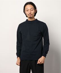 【MADE IN USA】L/S MOCK NECK POCKET T /ロングスリーブモックネックポケットT