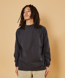 【MADE IN USA】L/S MOCK NECK POCKET T /ロングスリーブモックネックポケットT