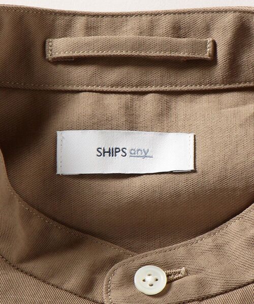 SHIPS any（シップス エニィ）の「SHIPS any: バンドカラー オーバーサイズ ロングスリーブ シャツ◇（シャツ/ブラウス・メンズ・ブラック/ベージュ/キャメル・SMALL/MEDIUM/LARGE）」の14枚目の写真