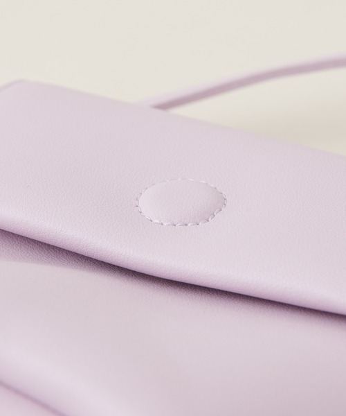 natural couture（ナチュラルクチュール）の「ハトメ付きヘキサゴンミニショルダー（ショルダーバッグ・レディース・ブラック/ライトベージュ/グリーン/ラベンダー・FREE）」の8枚目の写真