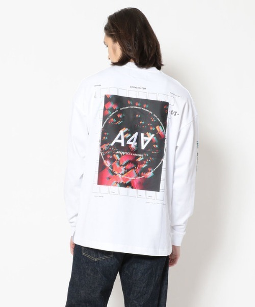 A4A（エーフォーエー）の「A4A/エーフォーエー/HERMO  LS（Tシャツ/カットソー・メンズ・ホワイト/ブラック・FREE）」の2枚目の写真