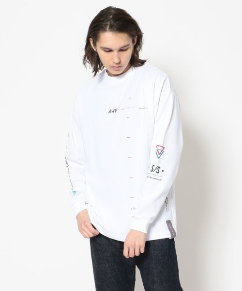 A4A（エーフォーエー）の「A4A/エーフォーエー/HERMO  LS（Tシャツ/カットソー・メンズ・ホワイト/ブラック・FREE）」の6枚目の写真
