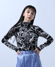 HARE | ラインタッチメローハイネックカットソー(HARE)(Tシャツ/カットソー)
