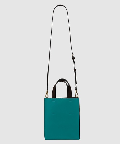 MARNI（マルニ）の「MUSEO / ミニショッピングバッグ（トートバッグ・レディース・ブルー系その他/ベージュ系その他/ブラック系その他/キャメル/ホワイト系その他/ブラック系その他2/ベージュ系その他2/グレー系その他/アイボリー/ブラック系その他3・ONE SIZE）」の13枚目の写真