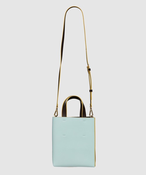 MARNI（マルニ）の「MUSEO / ミニショッピングバッグ（トートバッグ・レディース・ブルー系その他/ベージュ系その他/ブラック系その他/キャメル/ホワイト系その他/ブラック系その他2/ベージュ系その他2/グレー系その他/アイボリー/ブラック系その他3・ONE SIZE）」の12枚目の写真