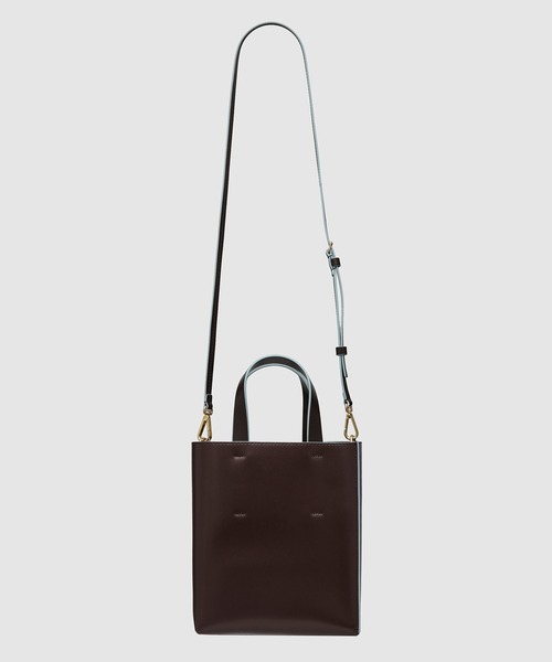 MARNI（マルニ）の「MUSEO / ミニショッピングバッグ（トートバッグ・レディース・ブルー系その他/ベージュ系その他/ブラック系その他/キャメル/ホワイト系その他/ブラック系その他2/ベージュ系その他2/グレー系その他/アイボリー/ブラック系その他3・ONE SIZE）」の11枚目の写真