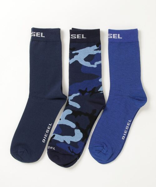 メンズ ソックス 3パックセット ソックス 靴下 Diesel ディーゼル のファッション通販 Zozotown
