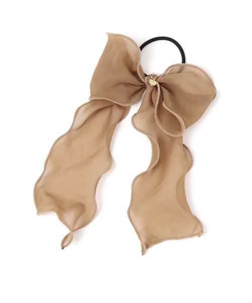 repipi armario(レピピ アルマリオ)の「シフォンリボンヘアゴム(ヘアゴム・キッズ・パープル/ホワイト/ブラック/サックスブルー/ホワイト系その他/ブラウン・FREE)」の5枚目の写真