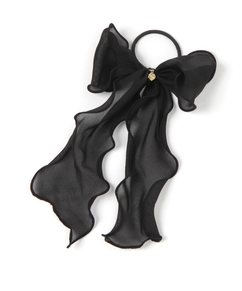 repipi armario(レピピ アルマリオ)の「シフォンリボンヘアゴム(ヘアゴム・キッズ・パープル/ホワイト/ブラック/サックスブルー/ホワイト系その他/ブラウン・FREE)」の13枚目の写真