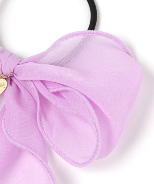 repipi armario(レピピ アルマリオ)の「シフォンリボンヘアゴム(ヘアゴム・キッズ・パープル/ホワイト/ブラック/サックスブルー/ホワイト系その他/ブラウン・FREE)」の11枚目の写真