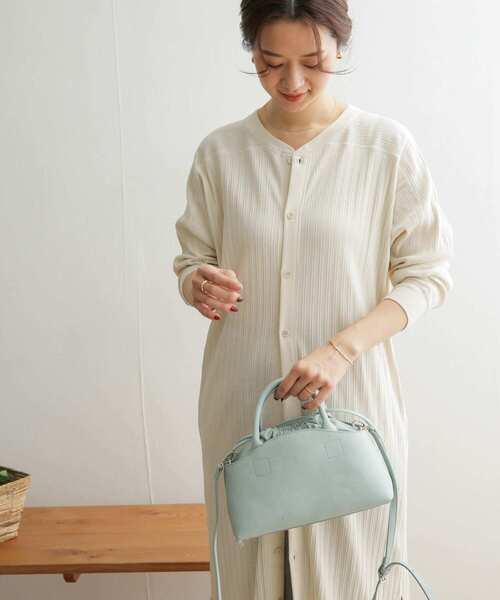 URBAN RESEARCH DOORS（アーバンリサーチドアーズ）の「ロングカットソーカーディガン（カーディガン/ボレロ・レディース・ブラック/オフホワイト/モカ・ONE）」の5枚目の写真