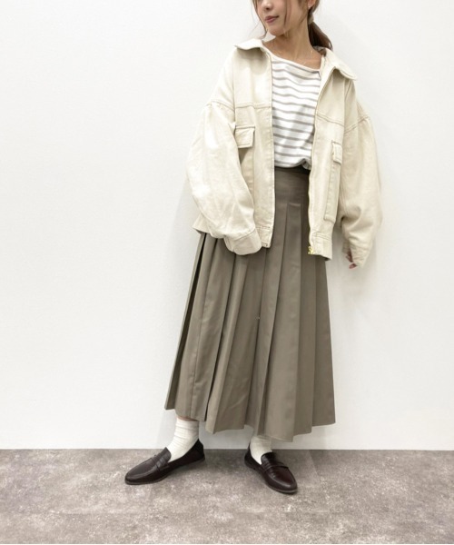 apres jour mignon（アプレジュールミニョン）の「アソートポケットブルゾン【ZOZOTOWN限定アイテム】（ブルゾン・レディース・オフホワイト/その他/カーキ/ブラック/グレー系その他・X-LARGE/フリー）」の13枚目の写真