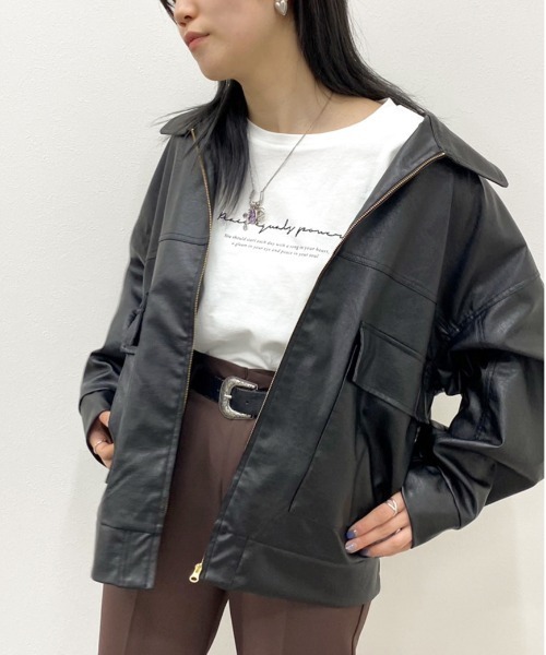 apres jour mignon（アプレジュールミニョン）の「アソートポケットブルゾン【ZOZOTOWN限定アイテム】（ブルゾン・レディース・オフホワイト/その他/カーキ/ブラック/グレー系その他・X-LARGE/フリー）」の21枚目の写真