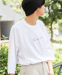 SENSE OF PLACE by URBAN RESEARCH | シシュウエクストラルーズTシャツ(5分袖)(Tシャツ/カットソー)