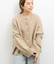 earth music&ecology | 【WEB限定】ハンドステッチ風ニットカーディガン ＊(カーディガン/ボレロ)