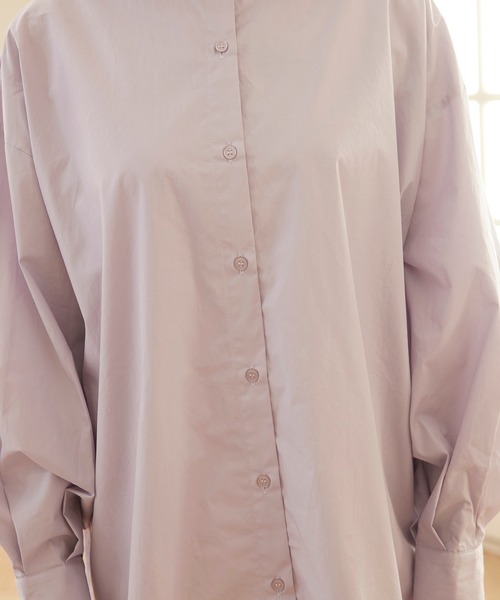 MATCH&more(マッチアンドモア)の「ブロードバックリボンシャツ(シャツ/ブラウス・レディース・オフホワイト/パープル/ベージュ・FREE)」の20枚目の写真