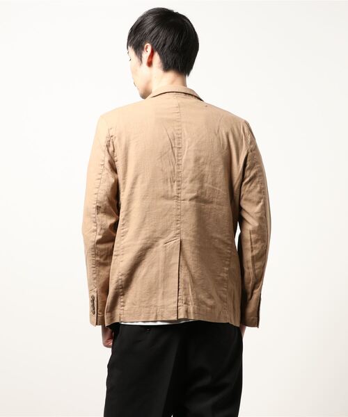 PAZZO（パッゾ）の「【PAZZO】 リネン混コットンツイルストレッチ JKT（その他アウター・メンズ・ベージュ/ブラック/ネイビー・50/46/48）」の5枚目の写真