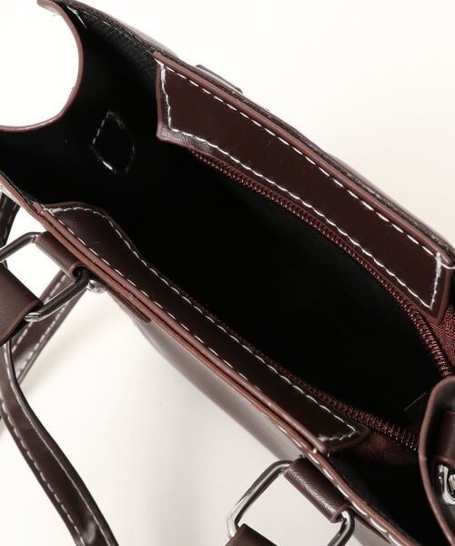 yuue' ( wear )（ユーイ）の「2way スクエアショルダーバッグ / ハンドバッグ（ショルダーバッグ・レディース・ブラック/ブラウン/ベージュ・FREE）」の20枚目の写真