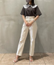 Mila Owen | ハイウエストセンタープレスデニム(デニムパンツ)